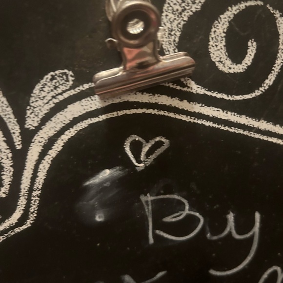 Ornate chalkboard-𝅺BLACKBOARD ..Fancy! w Note hooks/ Organizer/ - Picture 2 of 10